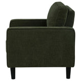Ruth Fabric Upholstered Track Arm Accent Chair Matcha Green | Green | Matcha | 511216