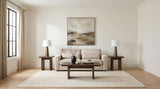 Amador Chenille Upholstered Track Arm Sofa Camel | Beige | Camel | 511231