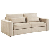 Amador Chenille Upholstered Track Arm Sofa Camel | Beige | Camel | 511231