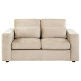 Amador Chenille Upholstered Track Arm Loveseat Camel | Beige | Camel | 511232