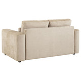 Amador Chenille Upholstered Track Arm Loveseat Camel | Beige | Camel | 511232