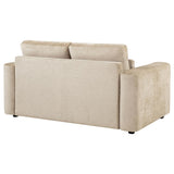 Amador Chenille Upholstered Track Arm Loveseat Camel | Beige | Camel | 511232