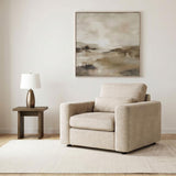 Amador Chenille Upholstered Track Arm Accent Chair Camel | Beige | Camel | 511233