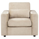 Amador Chenille Upholstered Track Arm Accent Chair Camel | Beige | Camel | 511233