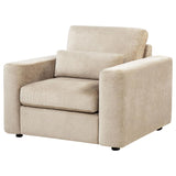 Amador Chenille Upholstered Track Arm Accent Chair Camel | Beige | Camel | 511233