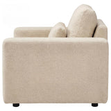 Amador Chenille Upholstered Track Arm Accent Chair Camel | Beige | Camel | 511233
