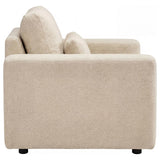 Amador Chenille Upholstered Track Arm Accent Chair Camel | Beige | Camel | 511233