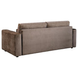 Amador 2-piece Chenille Upholstered Track Arm Sofa Set Chocolate | Brown | Chocolate | 511234-S2