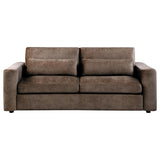 Amador Chenille Upholstered Track Arm Sofa Chocolate | Brown | Chocolate | 511234