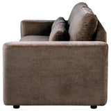 Amador Chenille Upholstered Track Arm Sofa Chocolate | Brown | Chocolate | 511234