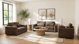 Amador Chenille Upholstered Track Arm Loveseat Chocolate | Brown | Chocolate | 511235
