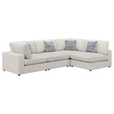 Serene 4-piece Upholstered Modular Sectional Sofa Beige | Beige | 551321-SETA