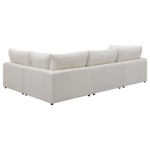 Serene 4-piece Upholstered Modular Sectional Sofa Beige