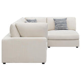 Serene 4-piece Upholstered Modular Sectional Sofa Beige | Beige | 551321-SETA