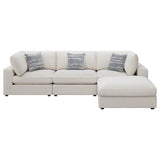Serene 4-piece Upholstered Modular Sectional Sofa Beige | Beige | 551321-SETB