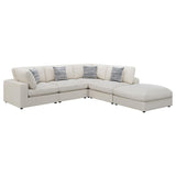 Serene 5-piece Upholstered Modular Sectional Sofa Beige | Beige | 551321-SETC