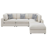 Serene 5-piece Upholstered Modular Sectional Sofa Beige | Beige | 551321-SETC