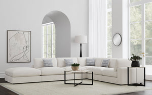 Serene 6-piece Upholstered Modular Sectional Sofa Beige