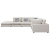 Serene 6-piece Upholstered Modular Sectional Sofa Beige | Beige | 551321-SET