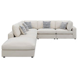 Serene 6-piece Upholstered Modular Sectional Sofa Beige | Beige | 551321-SET