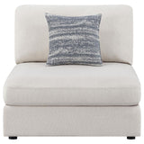 Serene Upholstered Armless Chair Beige | Full | Beige | 551321