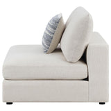 Serene Upholstered Armless Chair Beige | Full | Beige | 551321