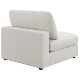 Serene Upholstered Armless Chair Beige | Full | Beige | 551321