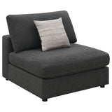 Serene 4-piece Upholstered Modular Sectional Sofa Charcoal | Grey | Charcoal | 551324-SETA