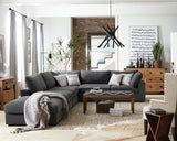 Serene 6-piece Upholstered Modular Sectional Sofa Charcoal | Grey | Charcoal | 551324-SET