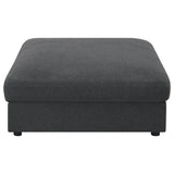 Serene 6-piece Upholstered Modular Sectional Sofa Charcoal | Grey | Charcoal | 551324-SET