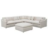 Hobson 6-piece Upholstered Modular Sectional Sofa Ivory | Ivory | 551451-SET