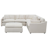 Hobson 6-piece Upholstered Modular Sectional Sofa Ivory | Ivory | 551451-SET