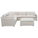 Hobson 6-piece Upholstered Modular Sectional Sofa Ivory | Ivory | 551451-SET