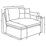 Hobson 6-piece Upholstered Modular Sectional Sofa Ivory | Ivory | 551451-SET