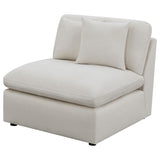 Hobson Upholstered Armless Chair Ivory | King | Ivory | 551451