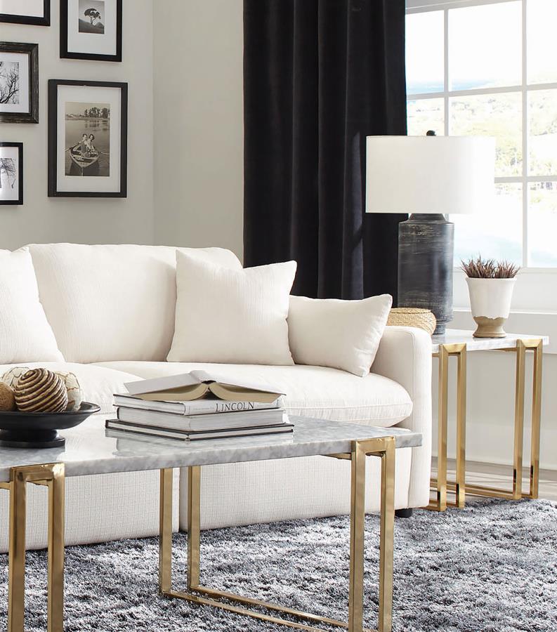 Hobson Upholstered RAF Chair Ivory | Full | Ivory | 551454RAF