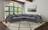 Hobson 4-piece Upholstered Modular Sectional Sofa Charcoal