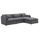 Hobson 4-piece Upholstered Modular Sectional Sofa Charcoal | Grey | Charcoal | 551455-SETB