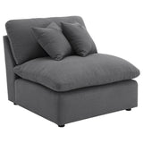 Hobson 4-piece Upholstered Modular Sectional Sofa Charcoal | Grey | Charcoal | 551455-SETB