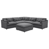 Hobson 6-piece Upholstered Modular Sectional Sofa Charcoal | Grey | Charcoal | 551455-SET