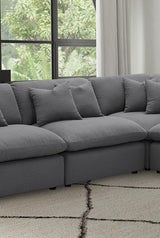Hobson Upholstered Armless Chair Charcoal | King | Grey | Charcoal | 551455