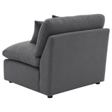 Hobson Upholstered Armless Chair Charcoal | King | Grey | Charcoal | 551455