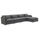 Hobson Upholstered Armless Chair Charcoal | King | Grey | Charcoal | 551455