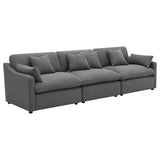 Hobson Upholstered Armless Chair Charcoal | King | Grey | Charcoal | 551455