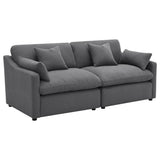 Hobson Upholstered Armless Chair Charcoal | King | Grey | Charcoal | 551455