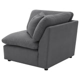 Hobson Upholstered Corner Charcoal | King | Grey | Charcoal | 551456