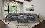 Hobson Upholstered Corner Charcoal | King | Grey | Charcoal | 551456