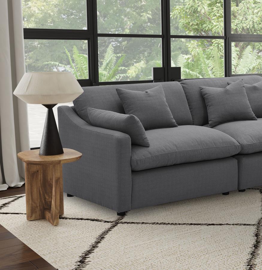 Hobson Upholstered LAF Chair Charcoal | Grey | Charcoal | 551458LAF
