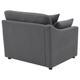 Hobson Upholstered LAF Chair Charcoal | Grey | Charcoal | 551458LAF