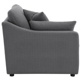 Hobson Upholstered LAF Chair Charcoal | Grey | Charcoal | 551458LAF